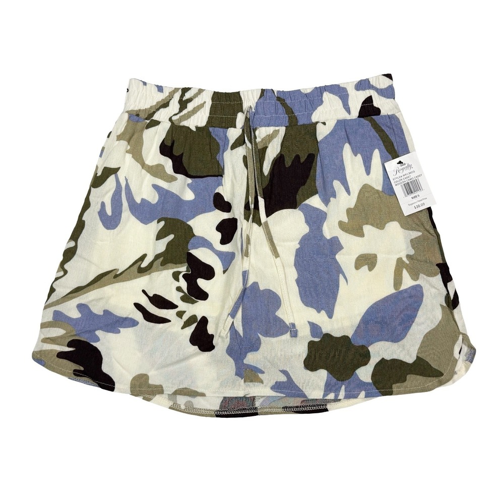 Camo Summer Mini Skirt/Skort Shorts NWT Camouflage Size Medium Royalty For Me